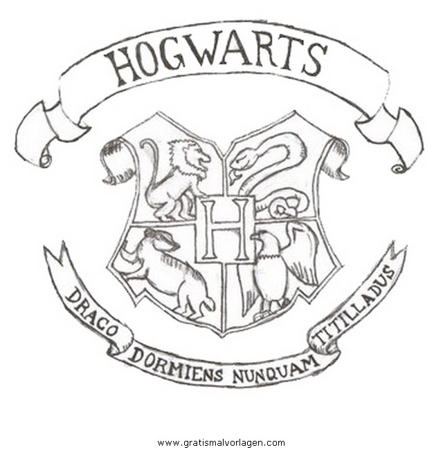 hogwarts 2 gratis malvorlage in comic  trickfilmfiguren