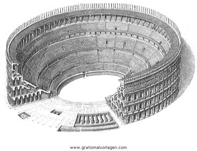 koloseum 1 gratis malvorlage in antikes rom geografie