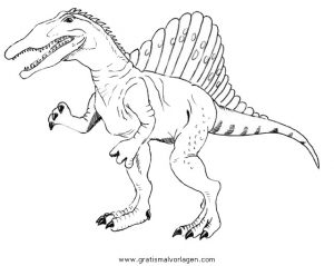 Malvorlage Dinosaurier Spinosaurus002