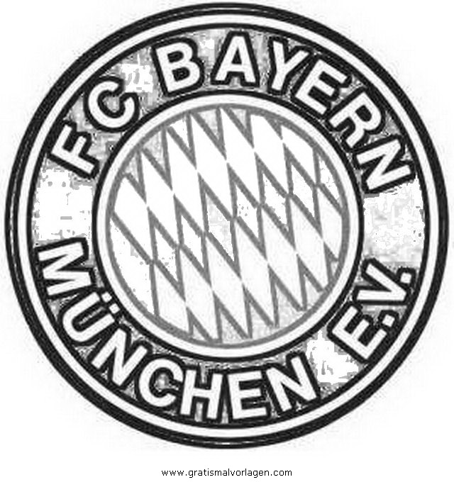 fc bayern münchen logo ausmalbilder  malvorlagen