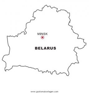 Malvorlage Landkarten Landkarte Bielorrusia