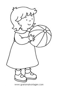 Malvorlage Basketball Baby Basketball Mädchen
