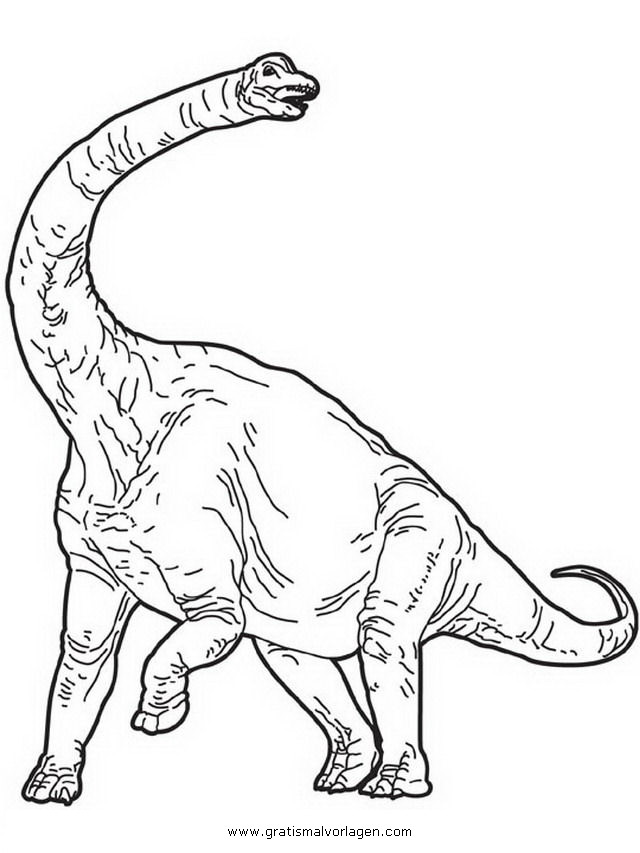 brachiosaurus gratis malvorlage in dinosaurier tiere