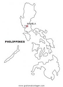 Malvorlage Landkarten Landkarte Philippinen