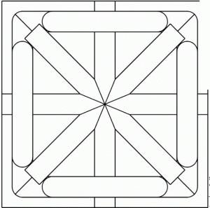 Malvorlage Gegenstände bauen geometrische formen 06
