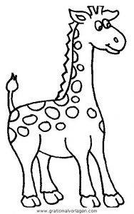 Malvorlage Giraffen giraffen 41