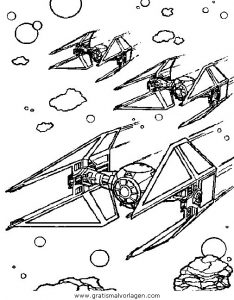 Malvorlage Star Wars Kampfflugzeuge