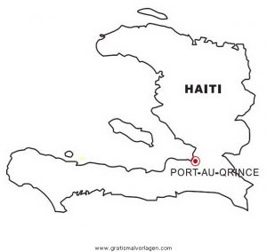 Malvorlage Landkarten Landkarte Haiti
