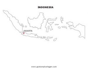 Malvorlage Landkarten Landkarte Indonesien
