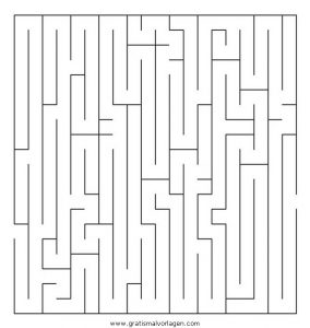 Malvorlage Labyrinthe labirinto medio 02