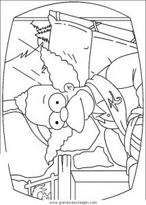 Malvorlage Simpsons simpson 09