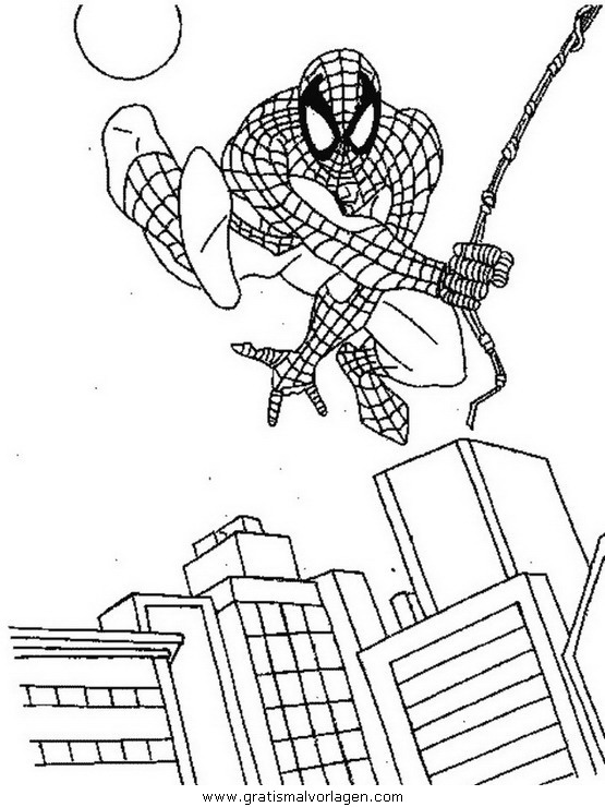 spiderman 77 gratis malvorlage in comic  trickfilmfiguren