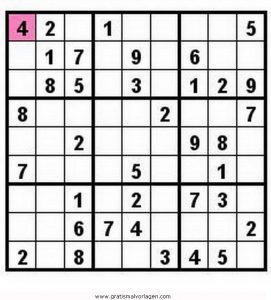 Malvorlage Sudoku sudoku 26