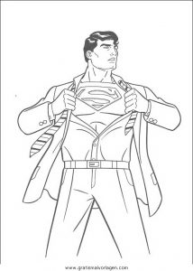 Malvorlage Superman superman 7
