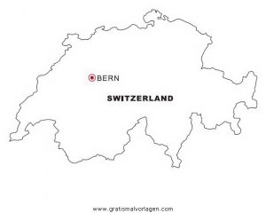 Malvorlage Landkarten Landkarte Schweiz
