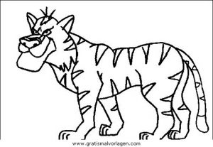Malvorlage Tiger tiger 10