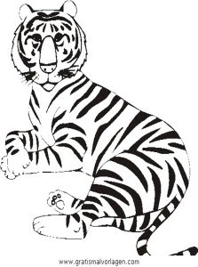 Malvorlage Tiger tiger 14