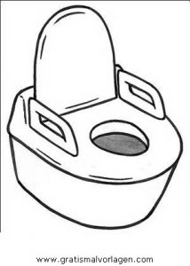 Malvorlage Möbel toilette 12