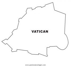 Malvorlage Landkarten Landkarte Vatican