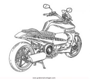 Malvorlage Motorrad yamaha 10