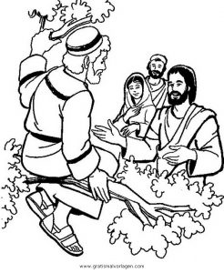 Malvorlage Jesus zachaus 6