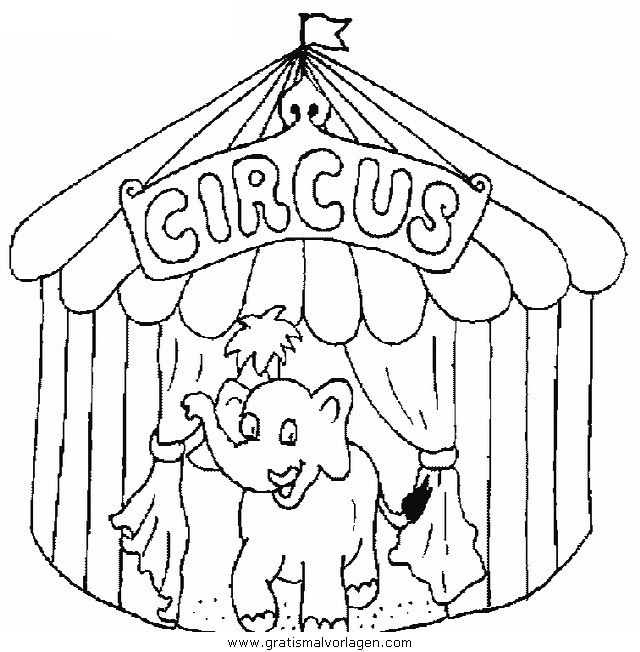 zirkus 02 gratis malvorlage in fantasie zirkus  ausmalen