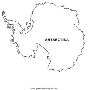 Malvorlage Landkarten Antarktika
