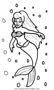 Malvorlage Die kleine Meerjungfrau die kleine meerjungfrau12