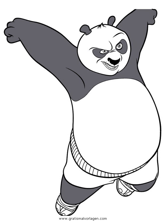 kung fu panda 13 gratis malvorlage in comic