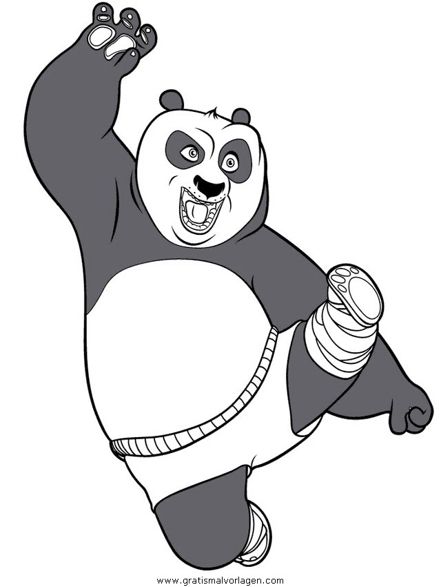 kung fu panda 17 gratis malvorlage in comic