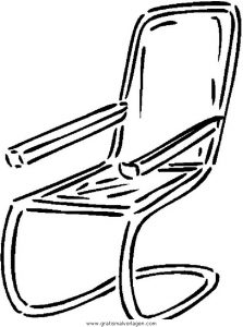 Malvorlage Möbel Stuhl 5