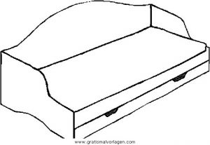 Malvorlage Möbel Sofa 1