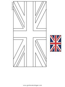Malvorlage Flaggen Vereinigtes Königreich